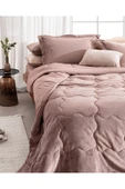 Madame Coco Kaira Tek Kişilik Comforter Set - Pudra thumbnail 2