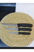 3 Parça Siyah Mutfak Bıçak Seti Set2 thumbnail 1