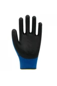PN5 Zebra Polyester Örme Nitril Eldiven Mavi - 5 Çift thumbnail 2