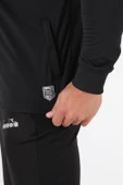 Diadora Premium Kamp Eşofmanı Tek Üst Siyah thumbnail 6