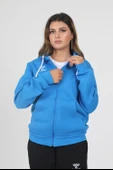 Hummel Armin Pamuklu Sweatshirt Mavi thumbnail 5