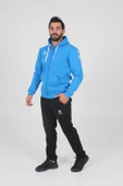 Hummel Armin Pamuklu Sweatshirt Mavi thumbnail 7