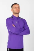 Hummel Otantik Antrenman Eşofman Üstü Mor thumbnail 4