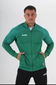 Diadora Premium Kamp Eşofmanı Tek Üst Yeşil thumbnail 3