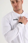 Diadora Elite Kamp Eşofmanı Tek Üst Beyaz thumbnail 4