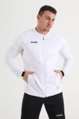 Diadora Elite Kamp Eşofmanı Tek Üst Beyaz thumbnail 2