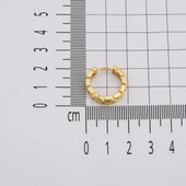 Rolex Tasarım Halka Altın Küpe thumbnail 6