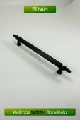 Siyah Dolap Çekmece Kulpu 160mm Sert Polimer Kulp thumbnail 2