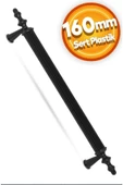Siyah Kulp 160 Mm Sert Polimer Kulp MOBİLYA MUTFAK BANYO thumbnail 1
