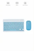 TMK-04 Bluetooht Kablosuz Klavye Mouse Seti thumbnail 7