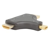 Powermaster Mini DP+DP+HDMI To HDMI 4K Çevirici thumbnail 2