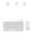 TMK-04 Bluetooht Kablosuz Klavye Mouse Seti thumbnail 3