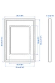 IKEA RÖDALM Meşe 21x30 cm A4 Ebat Kalın Kenarlı Paspartulu Derinlikli Ahşap Fotoğraf Resim Çerçevesi thumbnail 4
