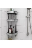 IKEA BROGRUND Duş Sepeti, Paslanmaz, Çelik, 19x58 cm thumbnail 1