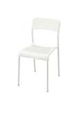 IKEA Adde plastik sandalye, Beyaz thumbnail 1