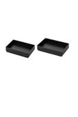 IKEA Skogsviken 2 Adet Banyo Tepsisi, Siyah thumbnail 1