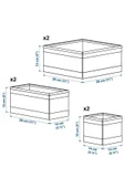 IKEA Skubb Kutu Seti, Koyu Gri, 6 Parça thumbnail 3