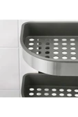 IKEA BROGRUND Duş Sepeti, Paslanmaz, Çelik, 19x58 cm thumbnail 3