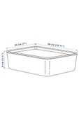 IKEA Kuggıs 18x26x8 Beyaz 20280207 thumbnail 5