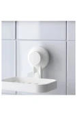 IKEA TISKEN beyaz sabunluk thumbnail 2