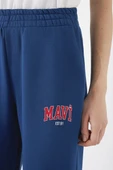M1010757-82625 MAVİ ÖRME PANTOLON EŞOFMAN ALTI thumbnail 9