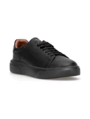 Lufian Tommy Siyah Erkek Deri Sneaker thumbnail 1