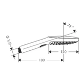 Hansgrohe Raindance Select E El Duşu 120 3 jet Mat Bronz thumbnail 3