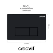 Creavit ARC Mat Siyah Boyalı Kumanda Paneli thumbnail 2