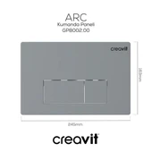Creavit ARC Mat Gri Boyalı Kumanda Paneli thumbnail 2