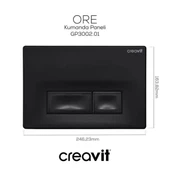Creavit ORE Mat Siyah Boyalı Kumanda Paneli thumbnail 2