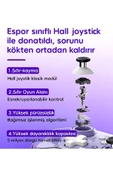 Z01X PC/IOS/Android/Switch/Switch Oled Uyumlu Bluetooth Bağlantılı Şeffaf Joystick Gamepad thumbnail 3