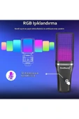 A68 RGB USB Condenser Gamer Mikrofon thumbnail 2
