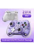 Z01X PC/IOS/Android/Switch/Switch Oled Uyumlu Bluetooth Bağlantılı Şeffaf Joystick Gamepad thumbnail 2