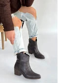 Akver Acı Kahve Cilt Topuklu Bot thumbnail 1