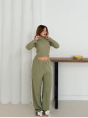 Balıkçı yaka örme takım mint thumbnail 6
