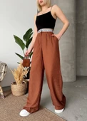 Flamlı kahve pantolon thumbnail 5