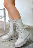 Toir Bej Cilt Bağcıklı Postal thumbnail 1