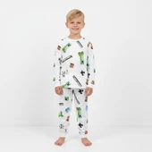 Minecraft Erkek Çocuk Pijama Takımı thumbnail 1