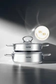 Nehir Silver 4 Parça Paslanmaz Çelik Sahan Seti (18-20 cm) thumbnail 1