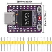 Gözeler ESP32-C3 OLED WiFi Bluetooth Modülü thumbnail 3