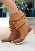 Jolin Taba Cilt Süet Detaylı Çizme thumbnail 1