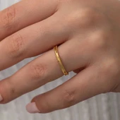 Gümüş Gold Ajda Kadın Yüzük thumbnail 4