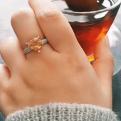 Gümüş Kalpli Bayan Yüzük thumbnail 2