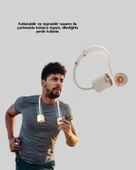5 Kanatlı Sessiz Mini Fan 3 Vitesli Katlanabilir Asılabilir thumbnail 5
