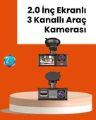 Full Hd Araç Kamerası  Çift Yönlü Kayıt Ve Darbe Sensörü thumbnail 1