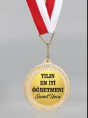 Altın Rengi Kişiye Özel İsim ve Fotoğraf Baskılı Madalya Özel Tasarım Hatıra ve Ödül Madalyası thumbnail 6