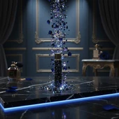Swarovski Taşlı Çakmak Lacivert thumbnail 2