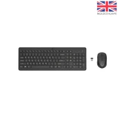 HP 2V9E6AA 330 WİRELESS KLAVYE-MOUSE COMBO SET İNGİLİZCE - SİYAH thumbnail 1