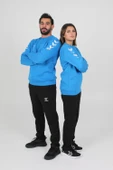 Hummel Armin Pamuklu Sweat Mavi thumbnail 7