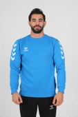 Hummel Armin Pamuklu Sweat Mavi thumbnail 1